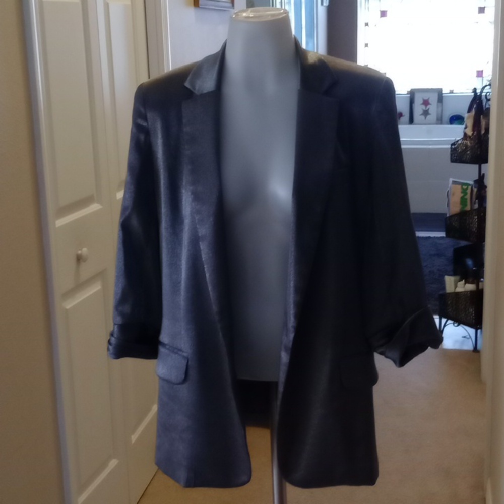 Alex Lane Shimmery Metallic Briwn/Gold Blazer Size Medium